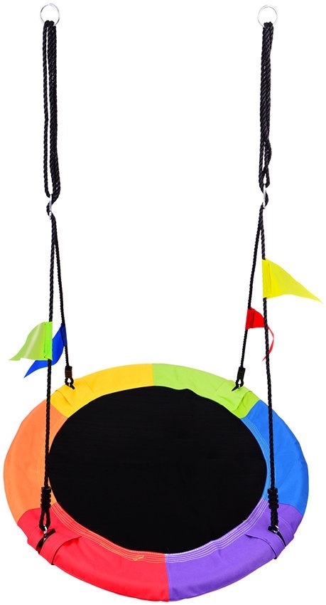 Huśtawka ogrodowa bocianie gniazdo dla dzieci 110 cm