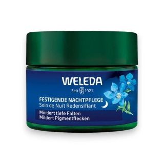 Konturujący krem na noc z goryczką i szarotką alpejską wygładza, ujędrnia i spłyca zmarszczki; do cery dojrzałej