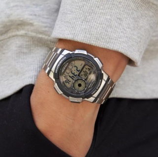 ZEGAREK MĘSKI CASIO AE-1000WD 1A (zd073h) - WORLD TIME + BOX