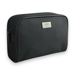 Kosmetyczka Męska Hugo Boss Textile Pouch Czarna – Podróżna