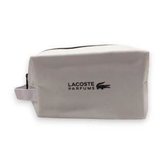 Kosmetyczka Męska Lacoste Textile Bag Biała – Podróżna Torba na Kosmetyki