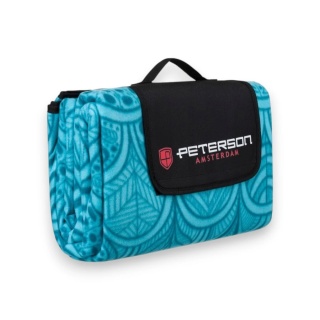 Materiałowy koc piknikowy z wodoodporną izolacją - Peterson