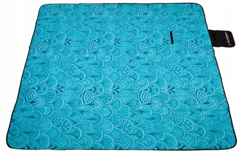 Materiałowy koc piknikowy z wodoodporną izolacją - Peterson