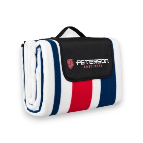 Materiałowy koc piknikowy z wodoodporną izolacją - Peterson