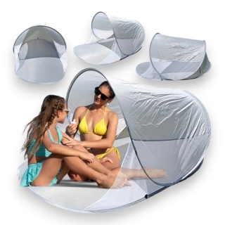 Namiot Plażowy Przewiewny – Składany Parawan Ochronny 200x120cm AR15SZ