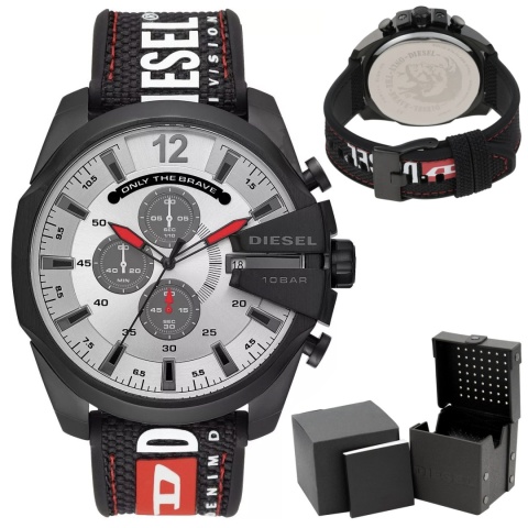 Zegarek Męski Diesel DZ4512 Mega Chief – Nylonowy Pasek i Chronograf