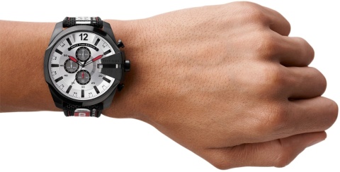 Zegarek Męski Diesel DZ4512 Mega Chief – Nylonowy Pasek i Chronograf