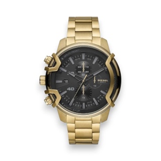 Złoty Zegarek Męski Diesel Griffed DZ4522 – Chronograf z Czarną Tarczą