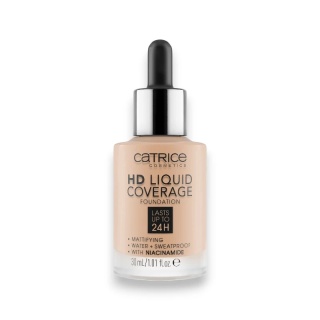 Catrice HD Liquid Coverage 030 Sand Beige – Wegański Podkład Matujący 30ml