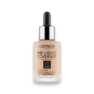 Podkład Catrice HD Liquid Coverage 050 Rosy Ash 30ml – Matujący i Wegański