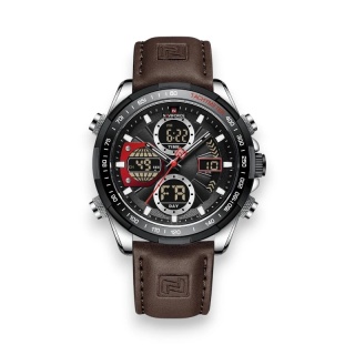 Zegarek Męski Naviforce NF9197L S/B/D.BN – Dual Display + Box