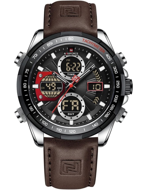 Zegarek Męski Naviforce NF9197L S/B/D.BN – Dual Display + Box