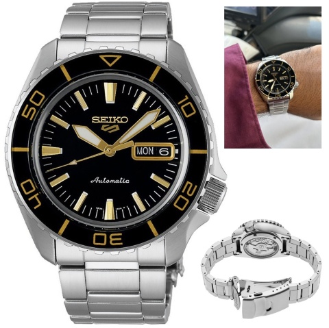 Zegarek Męski Seiko 5 Sports Automatic SRPK99K1 – Srebrny Klasyk
