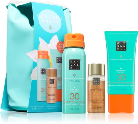 Zestaw Rituals The Ritual of Karma – Ochrona SPF 30 i Olejek z Drobinkami