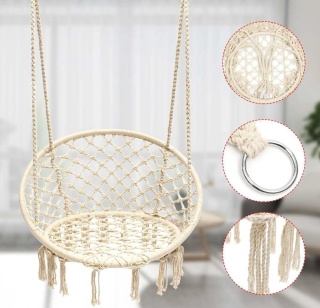 Huśtawka Ogrodowa Bocianie Gniazdo - Ażurowy Fotel Wiszący