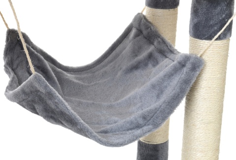 Wielofunkcyjny Drapak dla Kota z Hamakiem i Domkiem – Kocia Wieża Zabaw