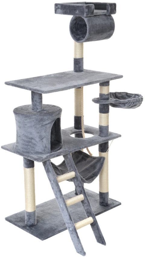 Wielofunkcyjny Drapak dla Kota z Hamakiem i Domkiem – Kocia Wieża Zabaw