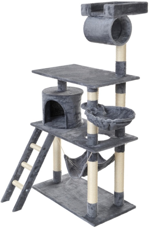 Wielofunkcyjny Drapak dla Kota z Hamakiem i Domkiem – Kocia Wieża Zabaw