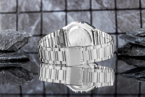 Zegarek Damski Casio Vintage A158WEA-1EF Srebrny z Pudełkiem (BOX)