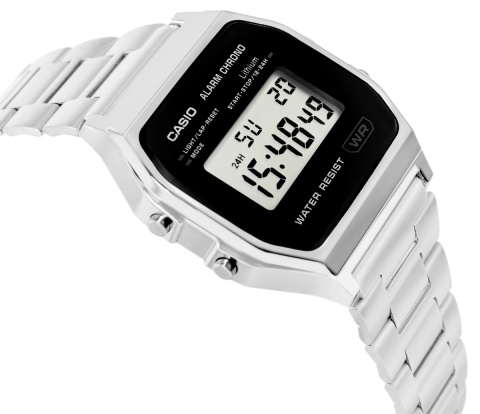 Zegarek Damski Casio Vintage A158WEA-1EF Srebrny z Pudełkiem (BOX)