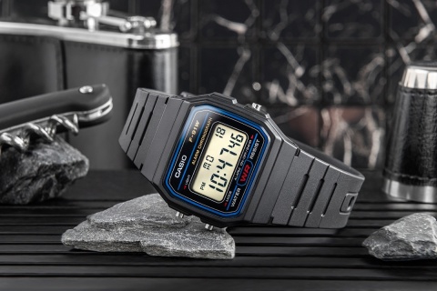 Zegarek Męski CASIO F-91W-1YEG + BOX