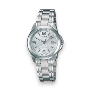 Zegarek damski Casio LTP-1215A-7ADF – Klasyczny, Srebrny z Datownikiem