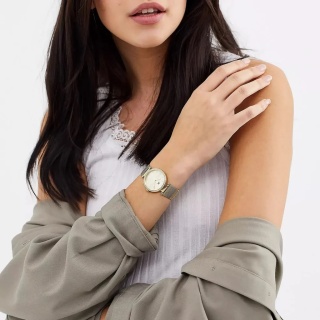 Zegarek damski Tommy Hilfiger Lynn 1781864 Złoty z cyrkoniami