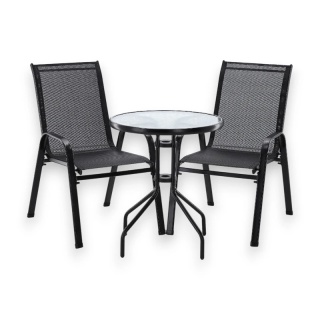 Zestaw mebli balkonowych 2 krzesła i stolik FUNFIT | Szybka wysyłka