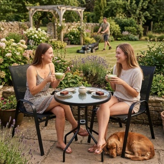 Zestaw mebli balkonowych 2 krzesła i stolik FUNFIT | Szybka wysyłka