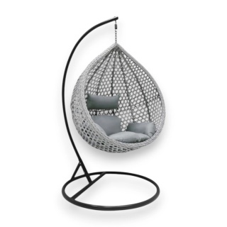 Fotel wiszący huśtawka kokon z poduszkami KR27