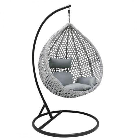 Fotel wiszący huśtawka kokon z poduszkami KR27