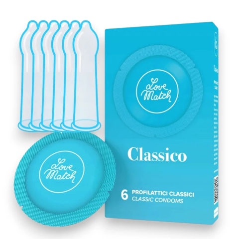 Klasyczne uniwersalne prezerwatywy love match 6szt