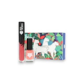 Zestaw All Tigers Natural & Vegan Lips & Nails Lipstick 683 Make Your Mark 8ml + Nail Polish 193 Take Your Chance 11ml