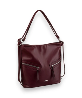 Klasyczna, pojemna torebka damska ze skóry ekologicznej - Rovicky