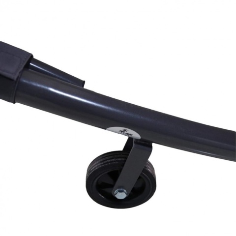 Leżak ogrodowy, leżanka dwuosobowa z baldachimem szary 200x173x155cm LE02