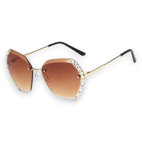 Okulary przeciwsłoneczne z kryształkami COFFE OK212WZ1