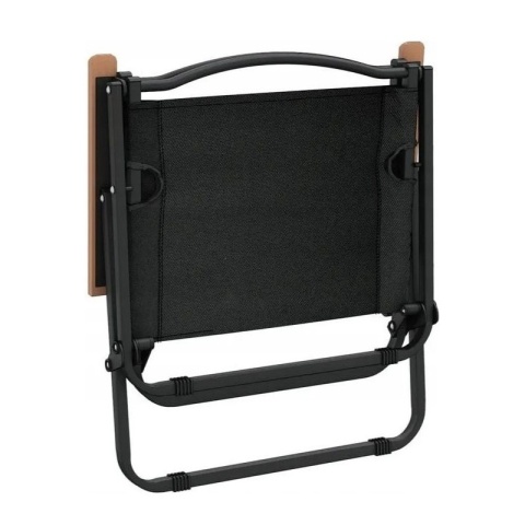 Składane krzesło ogrodowe, turystyczne, kempingowe, czarne KRT09CZ