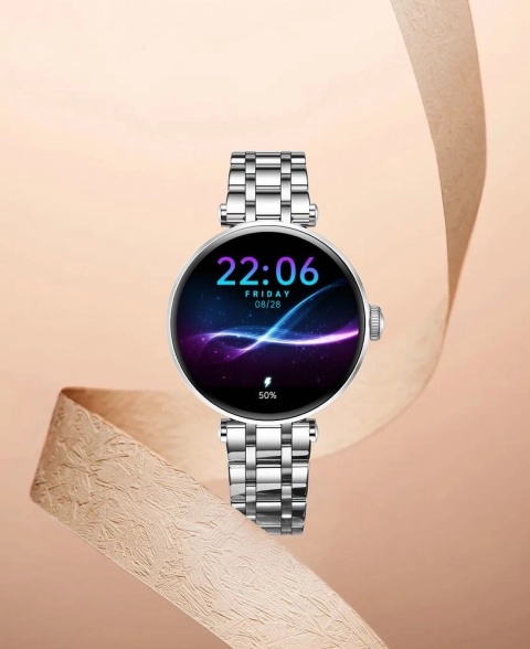 Smartwatch Gravity Srebrno Czarny 2 Paski GT26-9