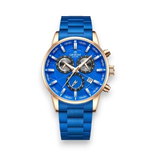 Zegarek Męski Giewont Chronograph Sapphire Niebieski GW4580-B5